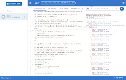 WebScrapper for developers - Free - Remotal small promo image