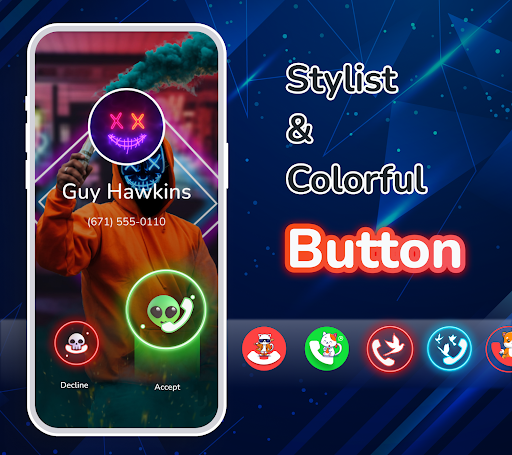 Screenshot Call Screen: Color Call Theme