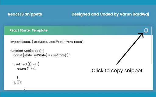 ReactJS Snippets