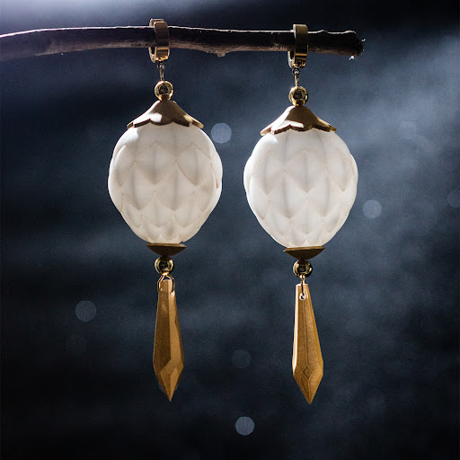 Title 5, Shiny Flower Earrings Glow Daily Style Brighten...