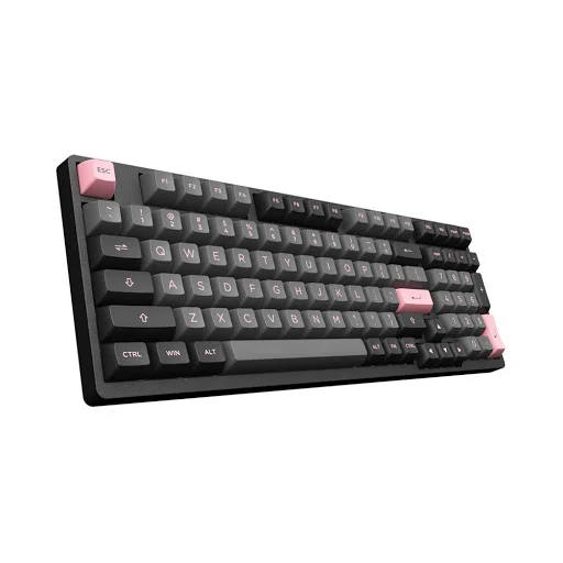 Bàn phím cơ Akko 3098 ASA - Black Pink Akko CS Rose Red Switch