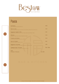 Bestow Bar And Kitchen menu 8