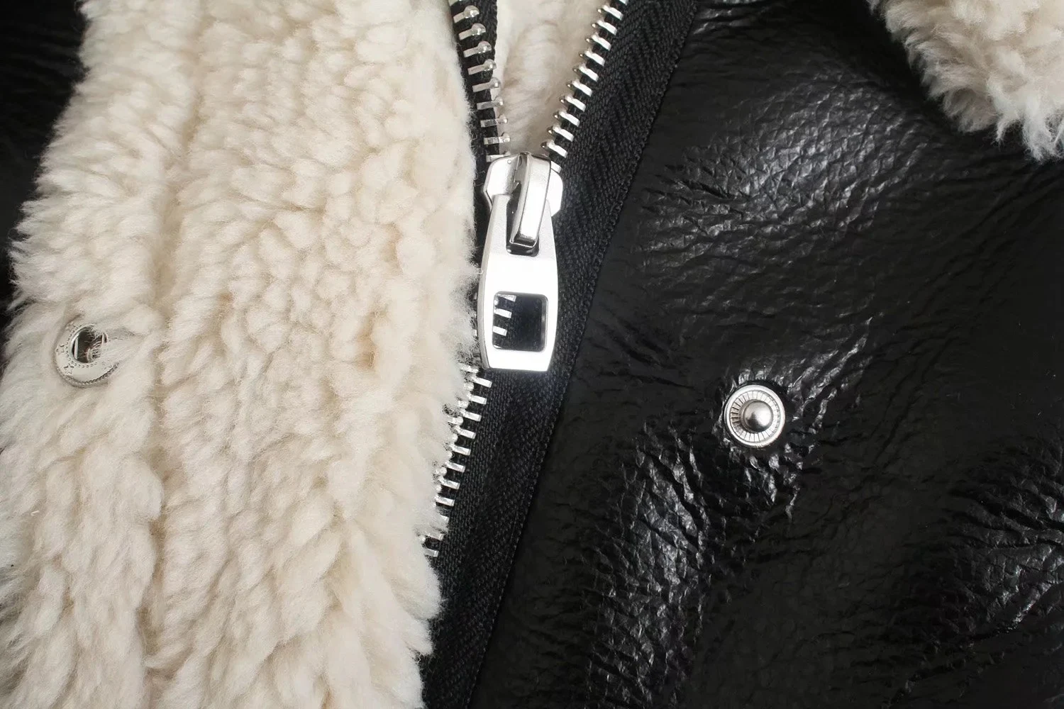 Title 4, Trendy Biker Fleece Padded Faux Leather Jacket,...
