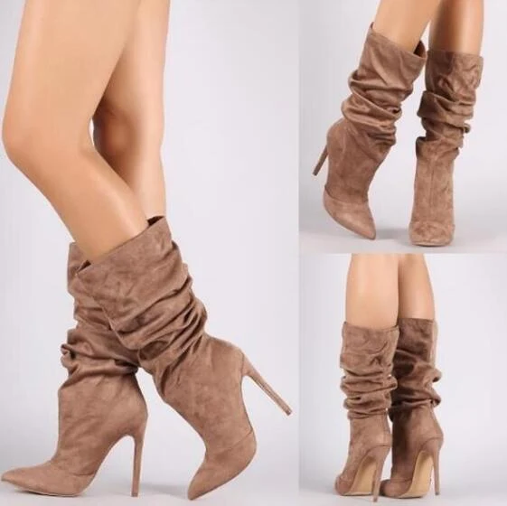 Stiletto hoge hak laarzen, medium en grote maten. Loop in stijl en comfort. Perfect voor elke gelegenheid, een elegante look.