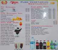 Om Veg Restaurant menu 1