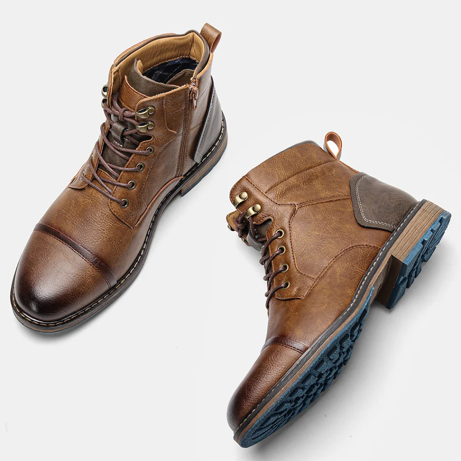Bottes montantes Dr Martens pour homme, un classique de la mode masculine. Confort, durabilité et style intemporel, parfaites pour toutes les occasions.