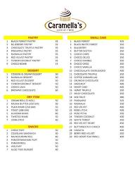 Caramella's Cake Shop & Cafe menu 1