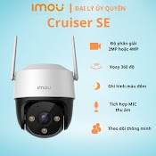 Camera Wifi Ngoài Trời Xoay 360 Độ, Có Màu Đêm Imou Cruiser Se Và Cruiser Se+