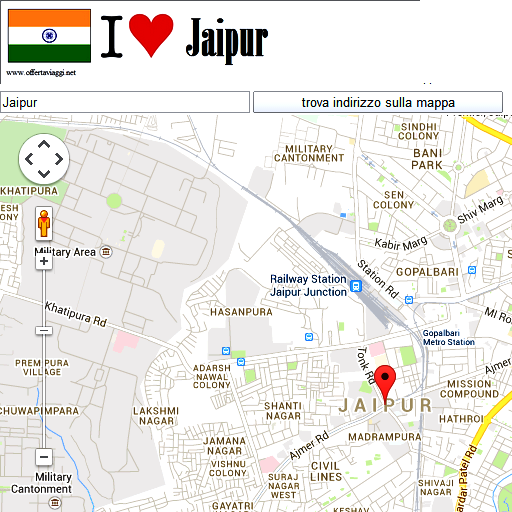 Jaipur map