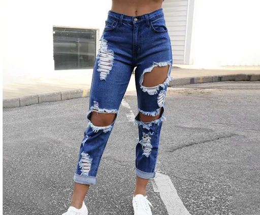 Title 3, Fashion Personality Straight Jeans for European...