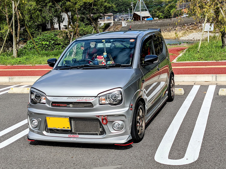 アルトワークスの台風が過ぎ涼しくなりました・川のせせらぎ・後ろ半分・前半分に関するカスタム事例の投稿画像1枚目