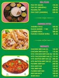 Swarna Mayuri menu 1