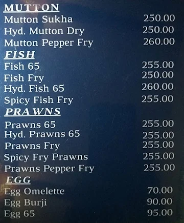 Ramaa's The Hyderabadi Food Court menu 