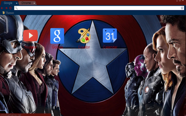 Captain America: Civil War Theme chrome extension