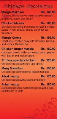 Trinkas Restaurant menu 5