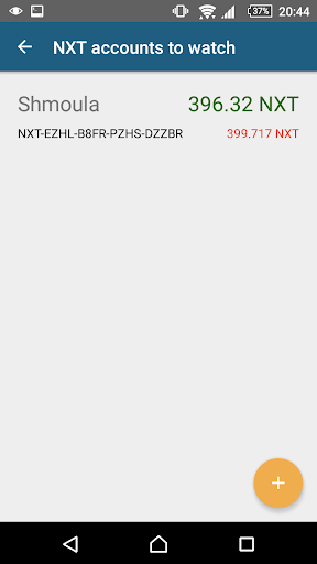 Nxt wallet watcher