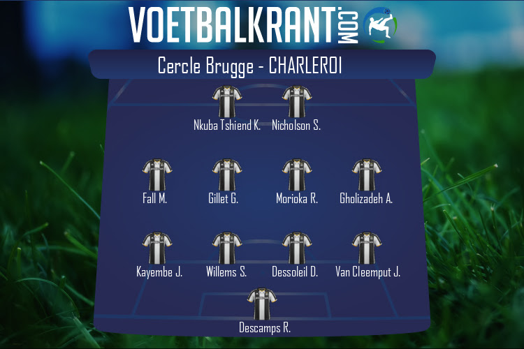 Opstelling Charleroi | Cercle Brugge - Charleroi (15/12/2020)