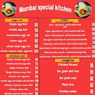 Mumbai's Special Kitchen menu 1