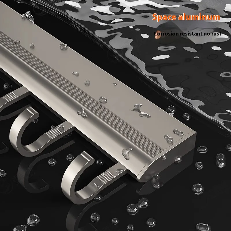 Factory Supply Kitchen Hook Rack Punch-free Wall-mounted, Aerospace Aluminum, provides strong and stylish storage for yo