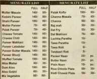 Janta Dhaba menu 2