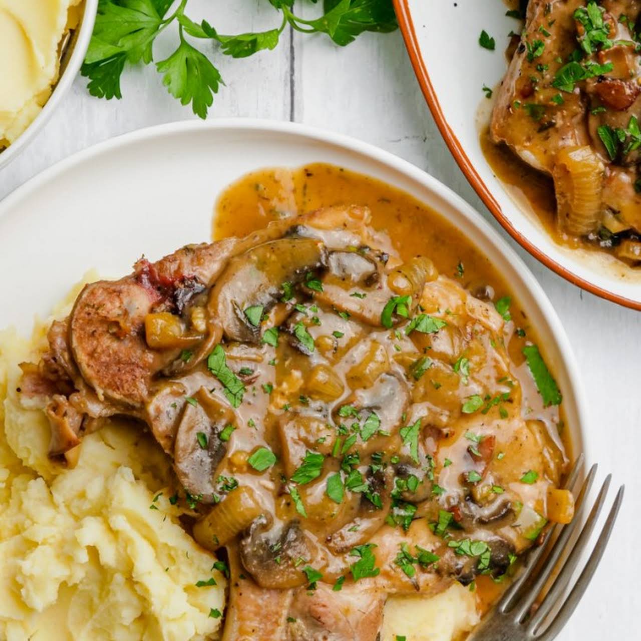 Crock Pot Pork Chops (with gravy) - Spend With Pennies