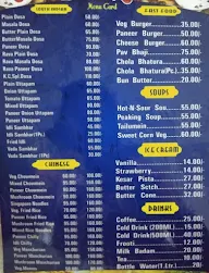 Kerala Cafe menu 1