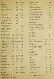 Kitchen & Chicken menu 1