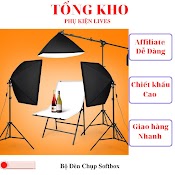 Bộ Đèn Studio Chụp Ảnh Sản Phẩm, Quay Phim, Livestream Chuyên Nghiệp, Chân Cao 2M Softbox 50X70Cm