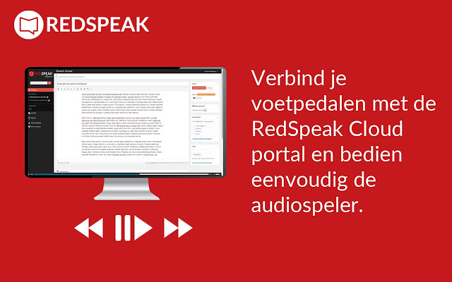 RedSpeak Footswitch chrome extension