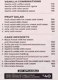 Corner House Ice Cream menu 5