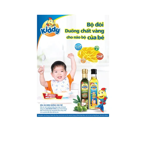 Dầu ăn ô-liu cho trẻ em Kiddy 0.25L