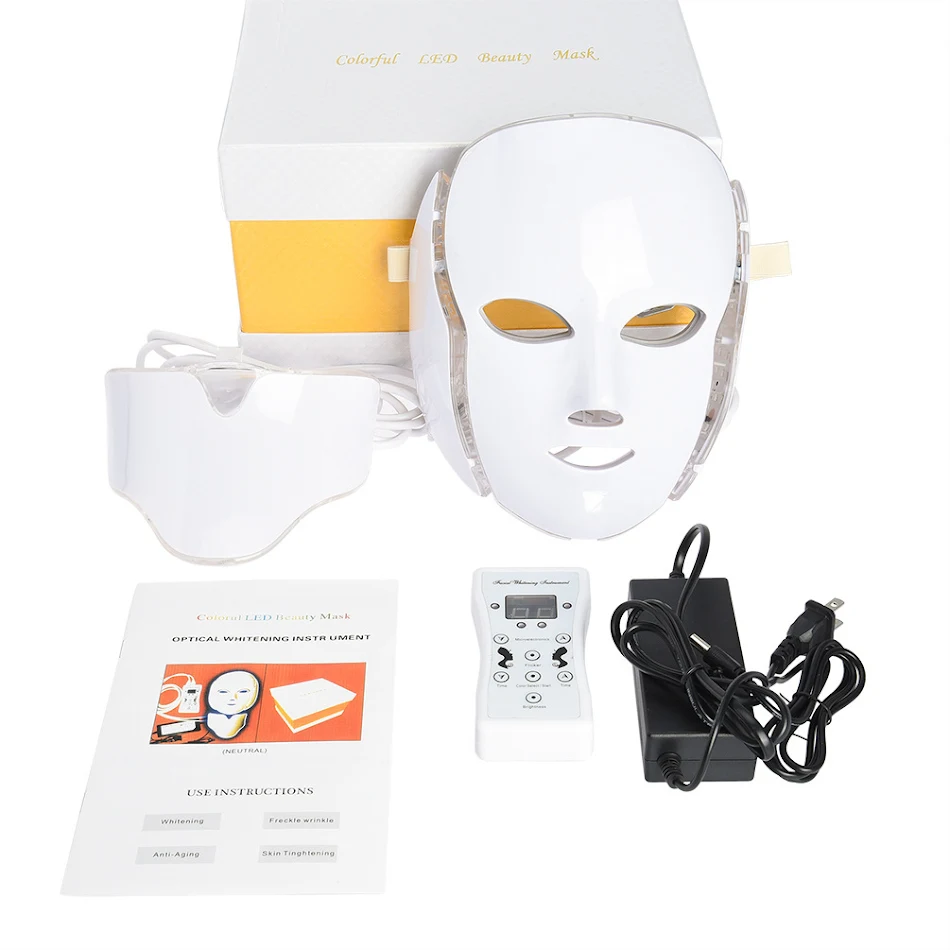 Anti-Acne LED Masker met Spectrometer. Vermindert Puistjes en Verbetert de Huid. Lichttherapie voor een Heldere en Stralende Huid.