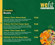 WeFit - Bowls,Salads &Sandwiches menu 1