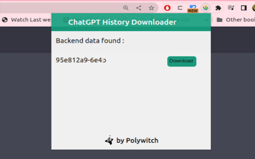 ChatGPT Conversation Downloader