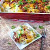 Thumbnail For Texas Baked Potato Casserole On A Plate.