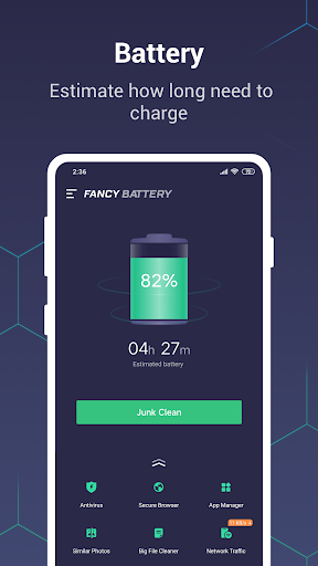 Screenshot Fancy Battery: Cleaner, Secure