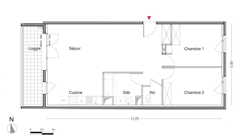 Vente appartement 3 pièces 73 m² à La Courneuve (93120), 298 400 €