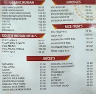 NR's Nandini Sudha menu 1