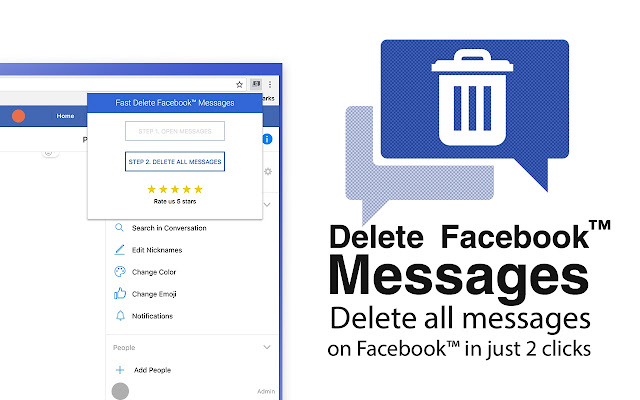 Fast Delete Facebook™ Messages