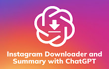 Instagram Downloader and Summary with ChatGPT small promo image