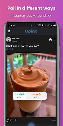 Screenshot Opino - Social App for Polls