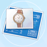 レザーの腕時計の設計図