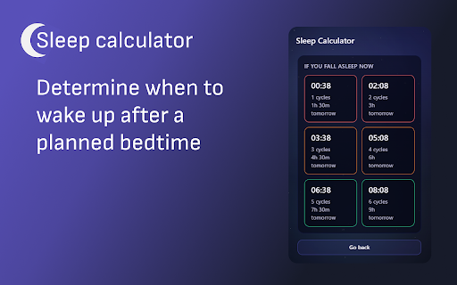 Sleep Calculator screenshot 2