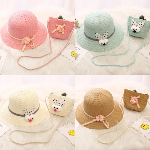 Title 2, Summer sun protection cute princess sun hat gir...