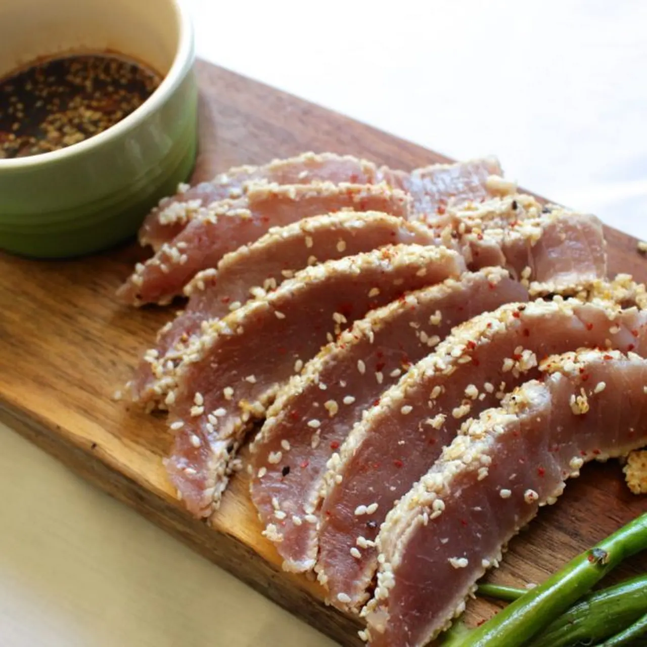 Seared Ahi Tuna with Dill Caper Sauce – Bytes Bits 'n Booze