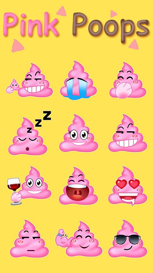 FREE-GO SMS PINK POOPS STICKER Screen 2