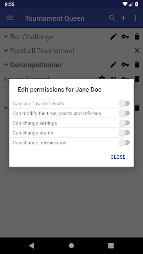 Tournament Queen Manager