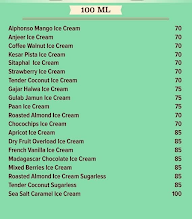 NIC ICE Creams menu 2