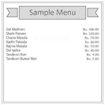 Sharma Vaishno Dhaba menu 