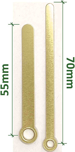 70mm gold straight hands